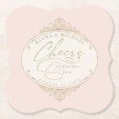 愛フランスのID870結婚へのロマンスの応援 ペーパーコースター (正面)