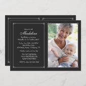 愛フレームの写真の退職の招待状 招待状 (正面/裏面)