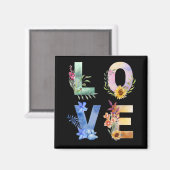 愛フローラ愛好家の贈り物 マグネット (正面/裏面)