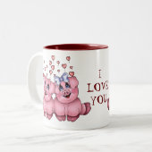 愛ブタのマグ ツートーンマグカップ (正面左)