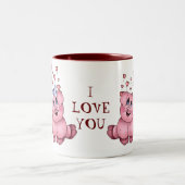 愛ブタのマグ ツートーンマグカップ (中央)