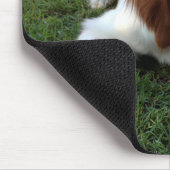 愛ブリッタニースパニエル犬の小犬のマウスパッド マウスパッド (コーナー)