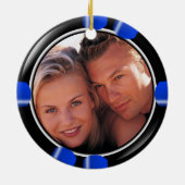 愛ベガスの新婚者のカジノの破片で幸運 セラミックオーナメント (裏面)