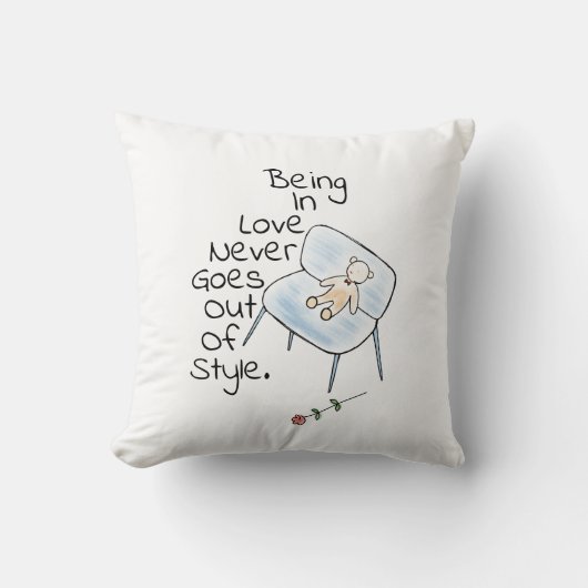 愛ベビーくまのおもちゃの装飾用クッション クッション (正面)