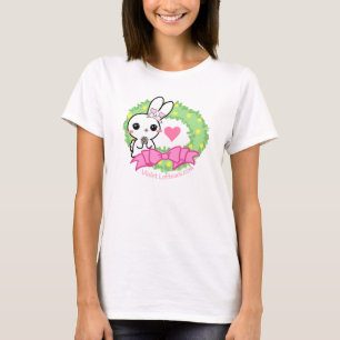 愛ベルガモット油のバニーの女性のワイシャツ-すみれ色のLeBeaux Tシャツ