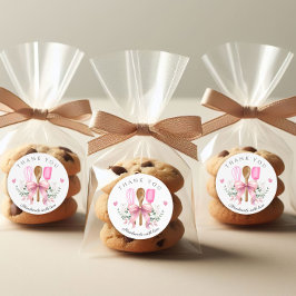 愛ベーカリーピンクの器で手作り ラウンドシール