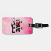 愛ホッケーの渦巻 ラゲッジタグ (正面横)