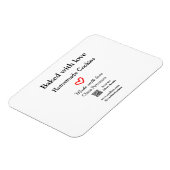 愛ホーム焼いたクッキーと愛で作られたQRを追加 マグネット (左側)