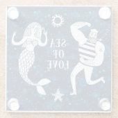 愛ポスターの海 ガラスコースター (裏面)