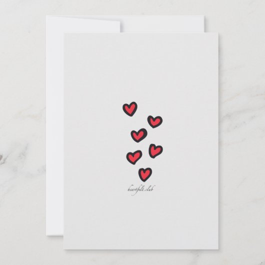 愛ポストの結婚式のブランチの招待状 招待状 (裏面)