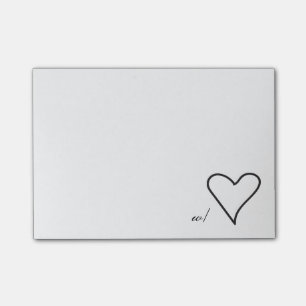 愛ポスト・イットを使って(小さい) ポストイット