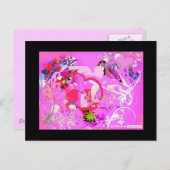 愛ポップ・アートのはがき ポストカード (正面/裏面)
