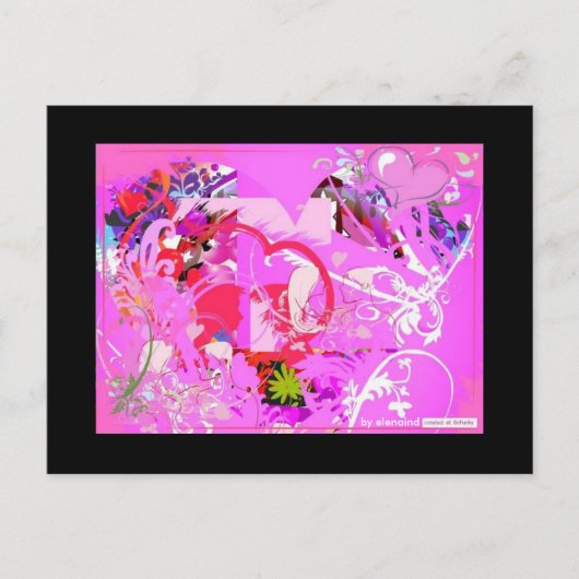 愛ポップ・アートのはがき ポストカード (正面)