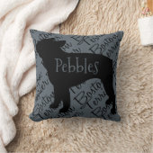 愛マイボストンテリア犬 クッション (ブランケット)