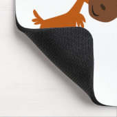 愛マウスパッドのかわいい漫画のアメリカヘラジカのカップル マウスパッド (コーナー)