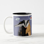 愛マグのアナグマ ツートーンマグカップ (左)