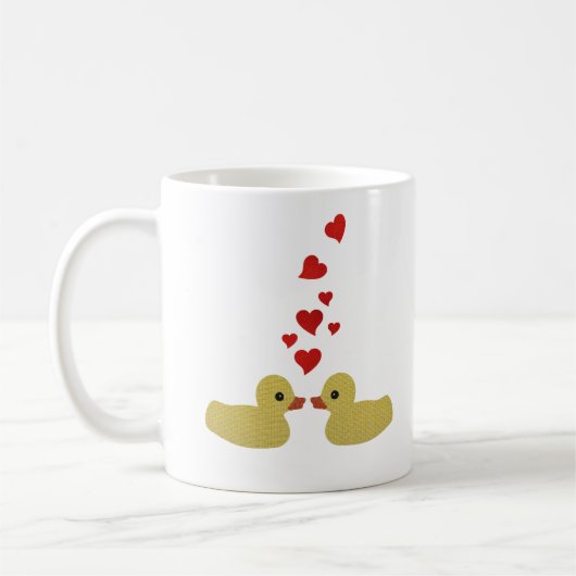 愛マグのアヒル コーヒーマグカップ (左)