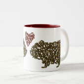 愛マグのモルモット ツートーンマグカップ (正面右)