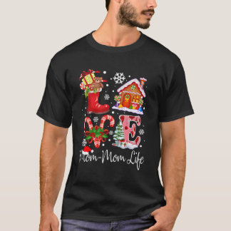 愛ママ母の人生クリスマスおばあちゃんギフト Tシャツ