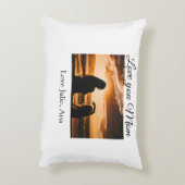 愛ママ母の日を追加の写真名シンプル前 アクセントクッション (裏面(縦))