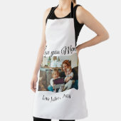 愛ママ母の日を追加の写真名シンプル前 エプロン (インサイチュ)