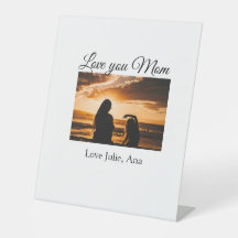 愛ママ母の日を追加の写真名シンプル前