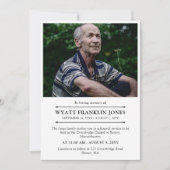 愛ミニマルしモダンた思い出の写真 招待状 (正面)