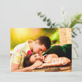 愛ミニマルなバレンタインの写真カード シーズンカード (スタンド正面)