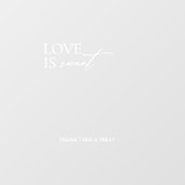 愛ミニマルはエレガント甘いアクリルデカール ウィンドウサイン (シート)