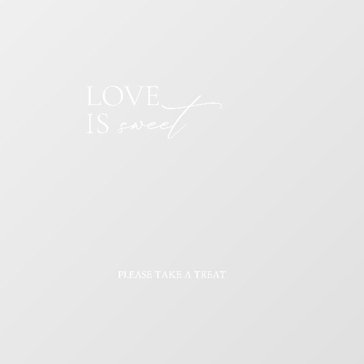 愛ミニマルはエレガント甘いアクリルデカール ウィンドウサイン (シート)