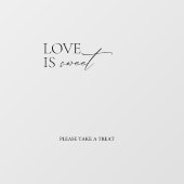 愛ミニマルはエレガント甘いアクリルデカール ウィンドウサイン (シート)