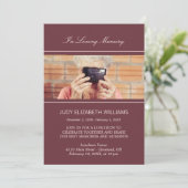 愛ミニマル心に浮かぶ |フォトカスタムー 招待状 (スタンド正面)