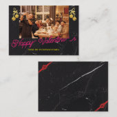 愛モダンあいさつバレンタインデーの写真カード ノートカード (正面/裏面)