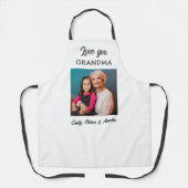 愛モダンおばあちゃん写真記念 エプロン (正面)