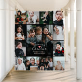 愛モダンおばあちゃん/おばあちゃん/その他のフォトコラージュ フリースブランケット