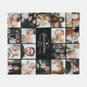 愛モダンおばあちゃん/その他の18写真コラージュ フリースブランケット (正面(横))