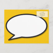 愛モダンおもしろいカラフル保存日 案内ポストカード (裏面)