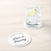 愛モダンが結婚披露宴 ラウンドペーパーコースター (インサイチュ)