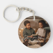 愛モダンしてるママ写真アクリルのキーチェーン キーホルダー (正面)