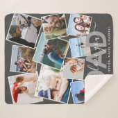 「愛モダンしてる」フォトコラージュパパシェルパ・ブラン シェルパブランケット (正面(横))