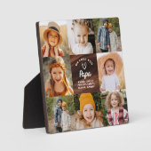 愛モダンするパパウッドコラージュインスタグラム フォトプラーク (正面)