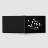 愛モダンする書道の結婚応援 ゲストブック (全面)