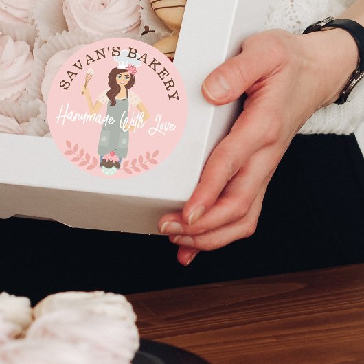 愛モダンで作った女かわいらし性甘味ベーカリー ラウンドシール