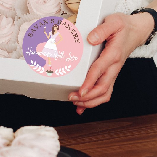 愛モダンで作った女かわいらし性甘味ベーカリー ラウンドシール