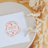 愛モダンで手作りしてくれてありがとう ラバースタンプ