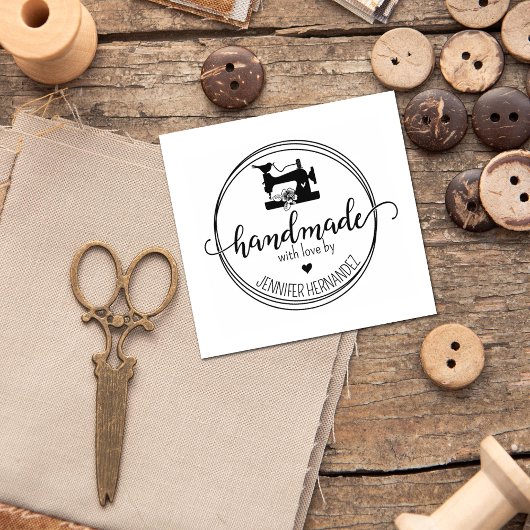 愛モダンで手作りの裁縫機械 ラバースタンプ