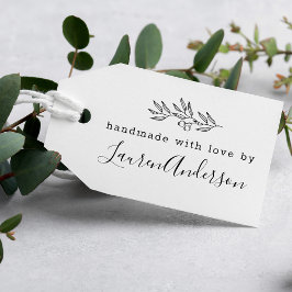 愛モダンで手作りラインアートベリー ギフトタグ