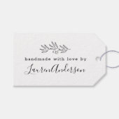 愛モダンで手作りラインアートベリー ギフトタグ (正面(横))