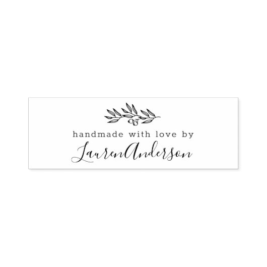 愛モダンで手作りラインアートベリー セルフインキングスタンプ (デザイン)