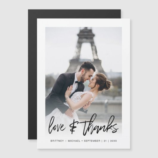 愛モダンと写真感謝していありがとう (正面/裏面)